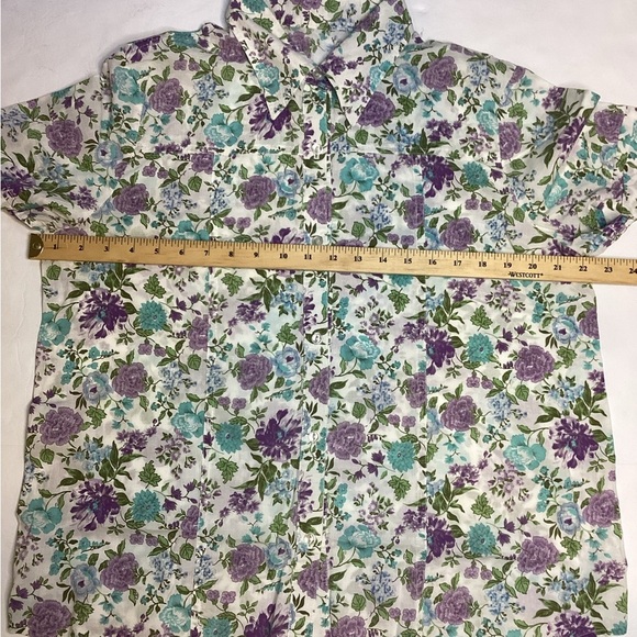 Homemade Vintage Short Sleeve Floral Shirt - Picture 11 of 12